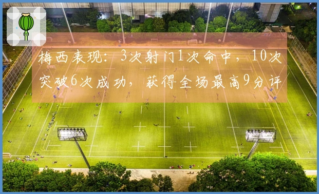 梅西表现：3次射门1次命中，10次突破6次成功，获得全场最高9分评价